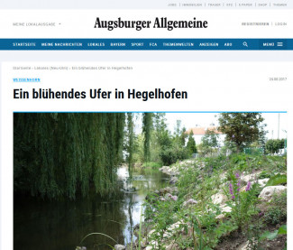 Blühendes Ufer an der Roth